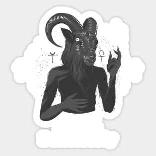 Live deliciously black Phillip Sticker